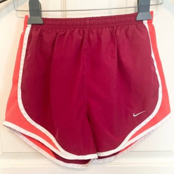 Women's Nike Tempo Running Shorts - Red/Orange - S - Picture 1 of 4